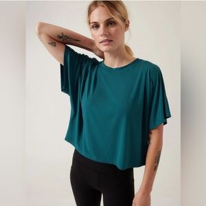 ATHLETA Elemental Tee Dark Sardina Blue Medium
